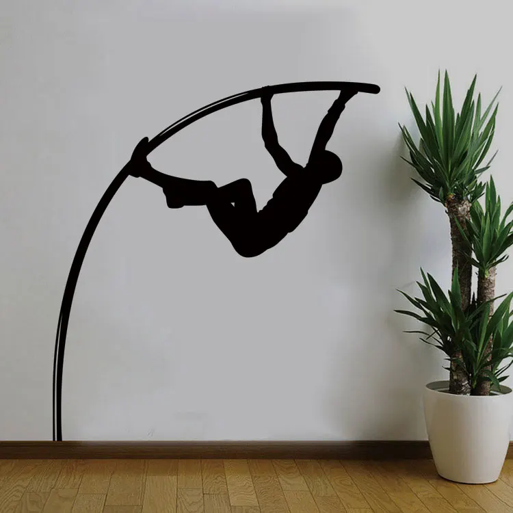 DSU Pole Vault sport wall stickers DIY removable sticker vinyl home