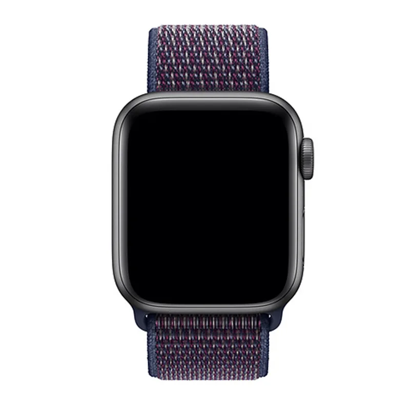BUMVOR 1PCS Series 4/3/2/1 Woven Nylon Sports Strap Band for Apple Watch Sport Edition 40/44MM 38/42MM Case Connector Adapter