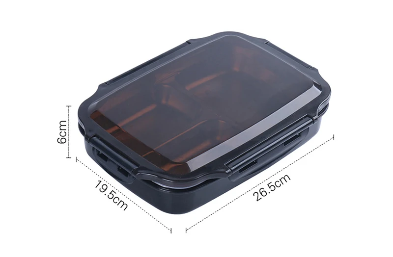 TUUTH Stainless Steel Lunch Box Large-capacity Microwave Heating Portable Dinne Food Containers For Picnic Office School B3
