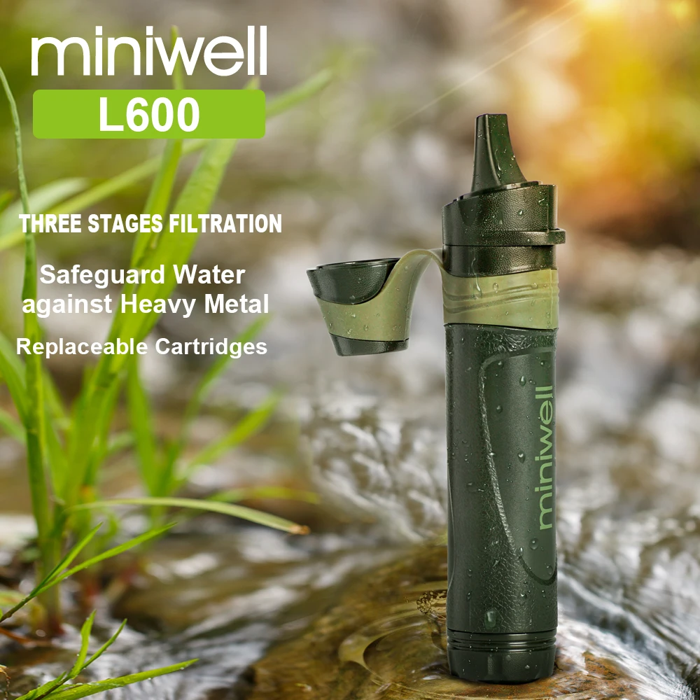  Outdoor survival Camping equipment military mini water filter portable outdoor straw water filter