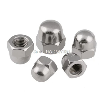 

50pcs Metric M6 304 Stainless Steel Hex Head Dome Cap Protection Cover Nuts