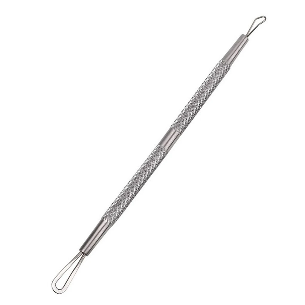 

Stainless Steel Blackhead Pimples Acne Double Rings Squeeze Extractor Tool