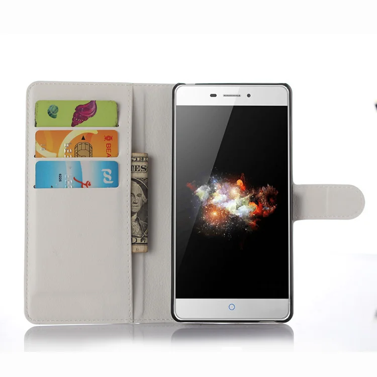 

Fashion Litchi Texture Flip Leather Cover Case for ZTE V3 Mighty 3 V5 Pro N939St 5.5 inch Wallet Stand Style With Card Slot