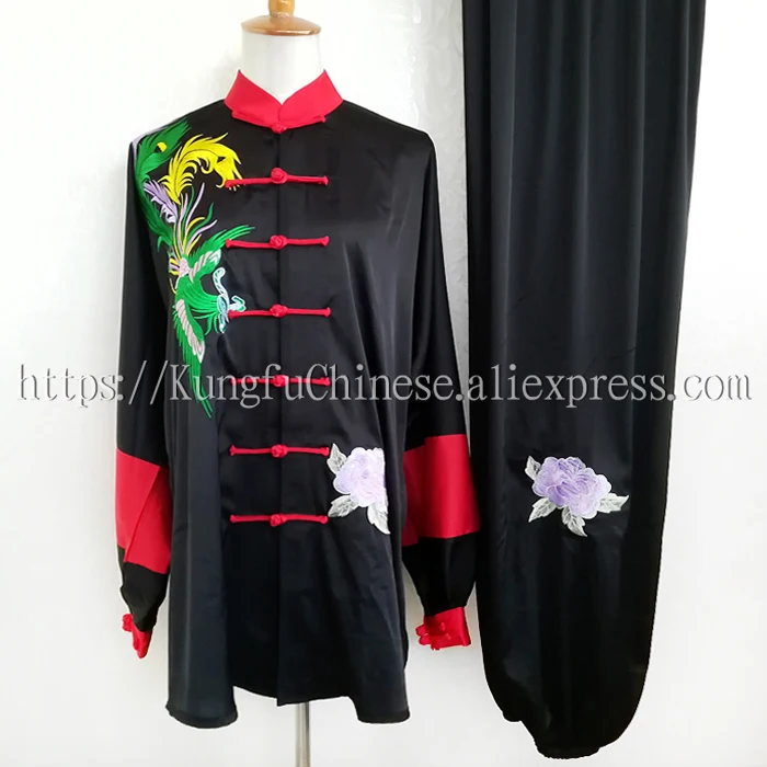 

Chinese Tai chi clothing taiji uniform wushu exercise outfit embroidered kungfu suit for women men children boy girl kids adults