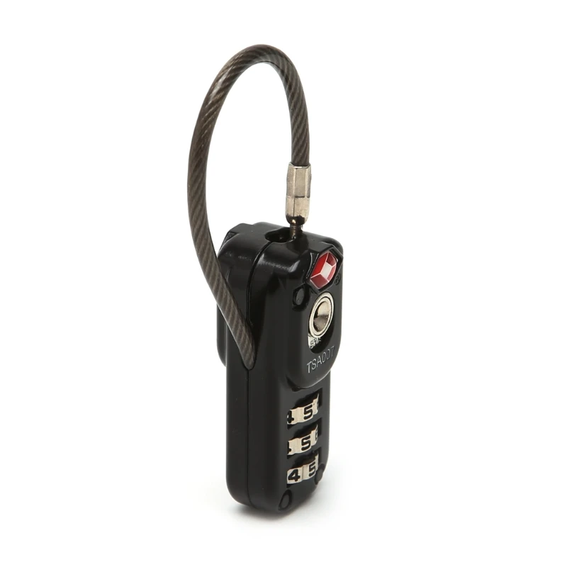 

OOTDTY TSA 3 Digit Combination Resettable Travel Suitcase Luggage Code Lock Padlock