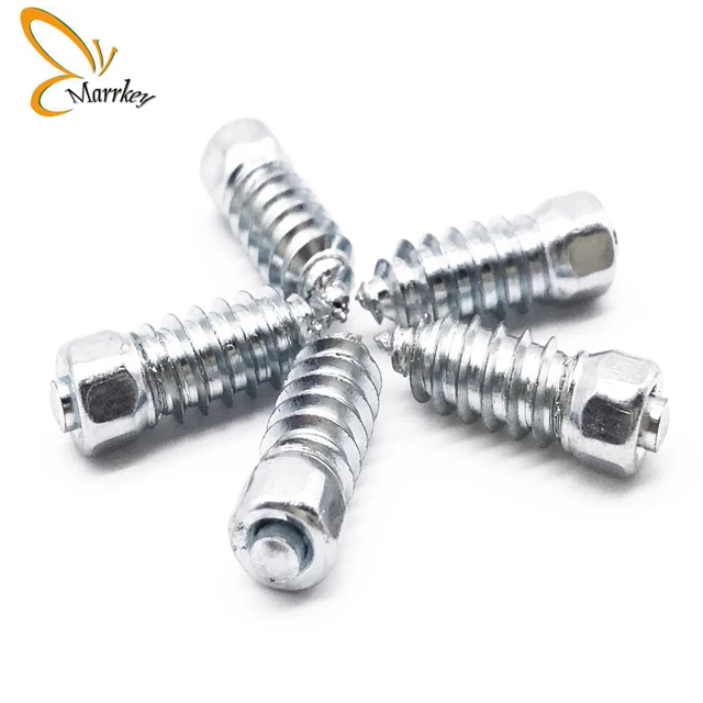 Marrkey 500PCS 18mm Screw in Studs/Spikes for Tire/Tire Studs/Ice Stud for Compact Loader