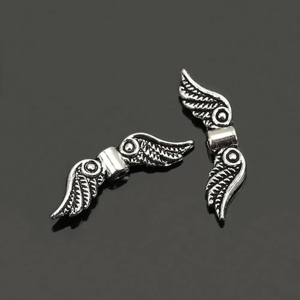 DoreenBeads винтажные металлические бусины разделители Крыло ангела Золотой/античный