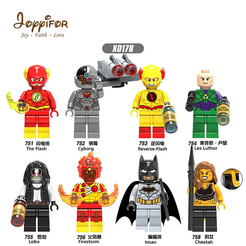 

Joyiifor super hero Compatible LegoINGlys NinjagoINGly Building Blocks DC super batman Cheetah firestorm lolo lexluthor