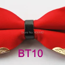 YIBEI coahella Галстуки Мода взрослые красный галстук-бабочка сплошной цвет галстук-бабочка унисекс Sheetmetal двойной слой смокинг бабочки регулируемые