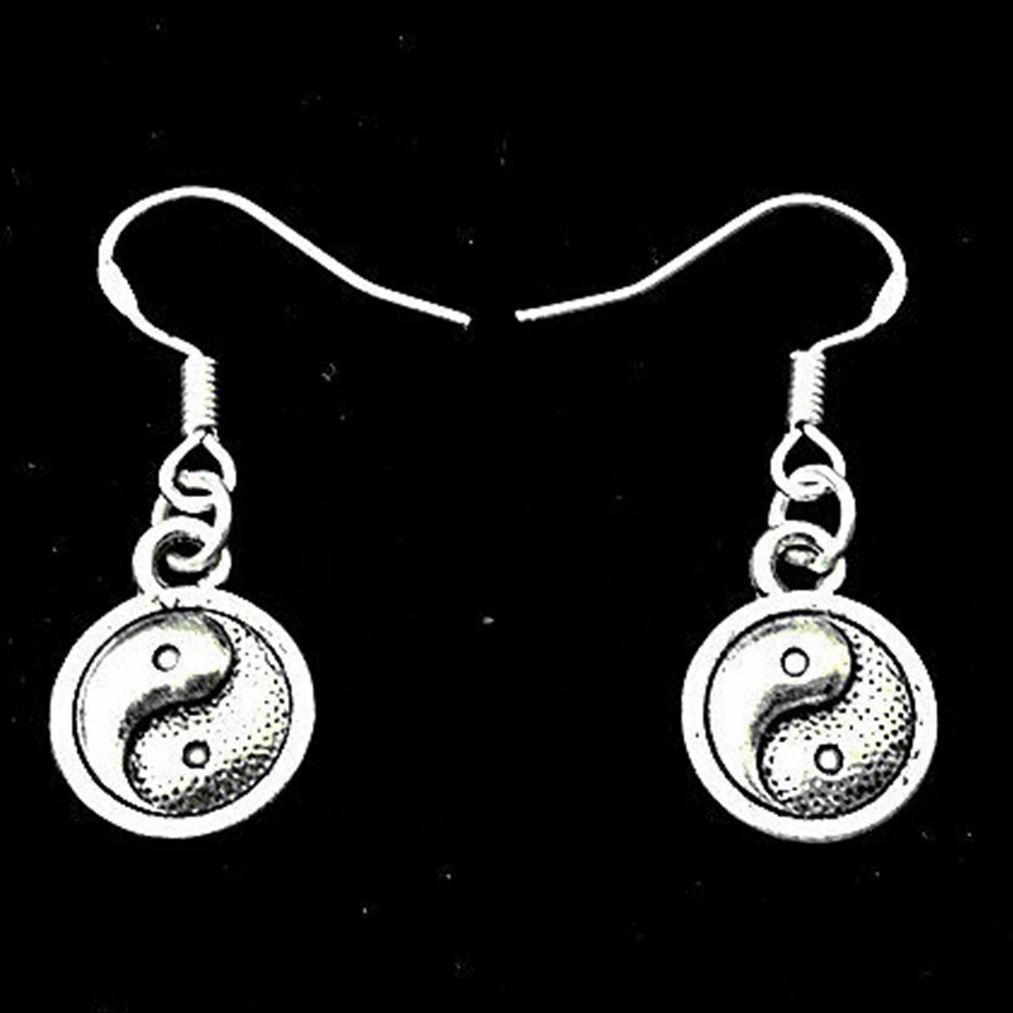 HOT !!!Fashion Jewelry Earrings Yin and yang Eight Diagrams Charm 925