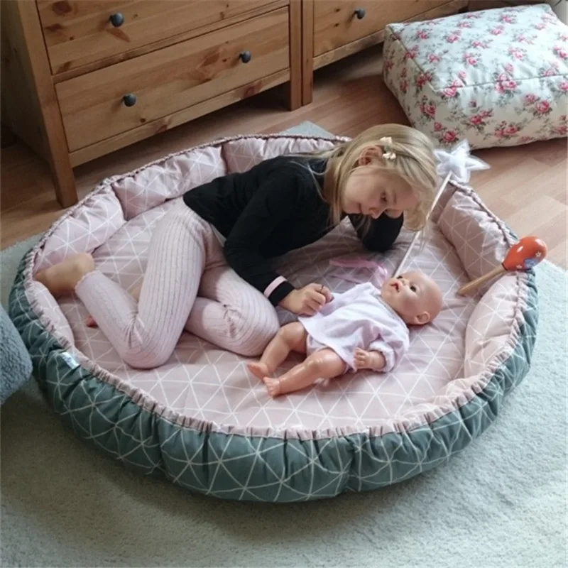 

90cm thick soft solid winter baby toddler infant playing mat crawling pad baby cushion baby sleep nest indoor playground