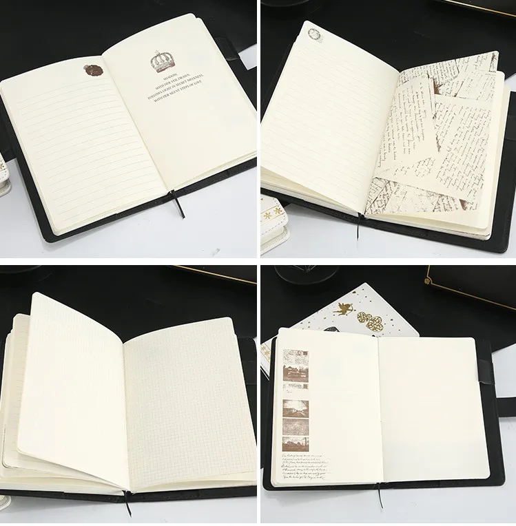 Винтаж из искусственной кожи в твердом переплете спираль карманный замок Пароль ноутбук планировщик для журналов креативный дневник записная книжка лучший подарок на день рождения
