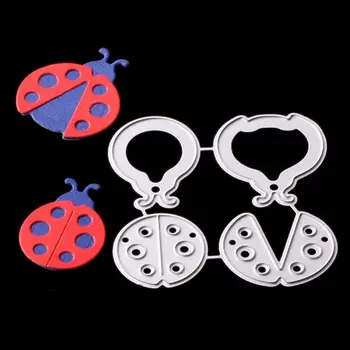 

Cute Ladybugs Metal Cutting Dies Stencil For DIY Scrapbooking Photo Album Embossing Paper Cards Decorative Crafts Die