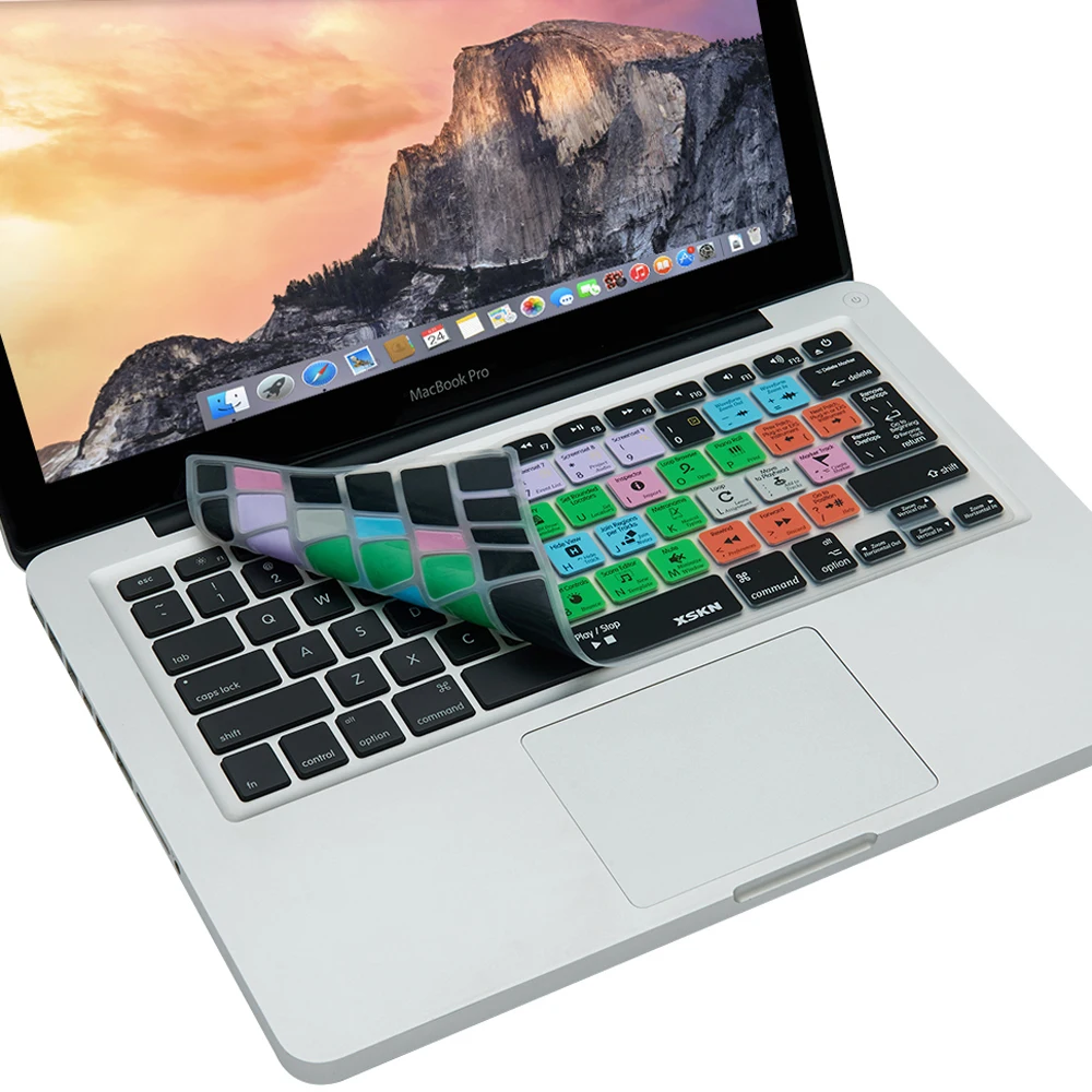 para a Lógica Teclado de Silicone Pele para Macbook Polegada para Macbook Atalho Funcional Capa ar 13 1315 Eua & Europeu Pro x 10 - Imagem 4