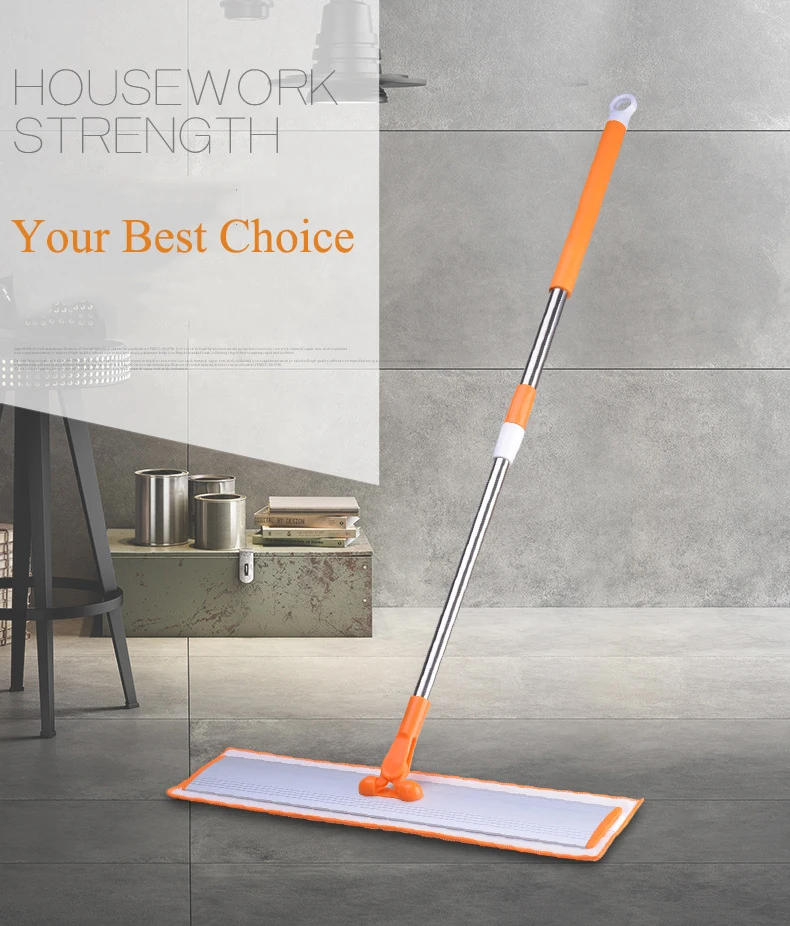 Flat mop High quality aluminum alloy mop floor mop cleaning tool Stainless steel rod