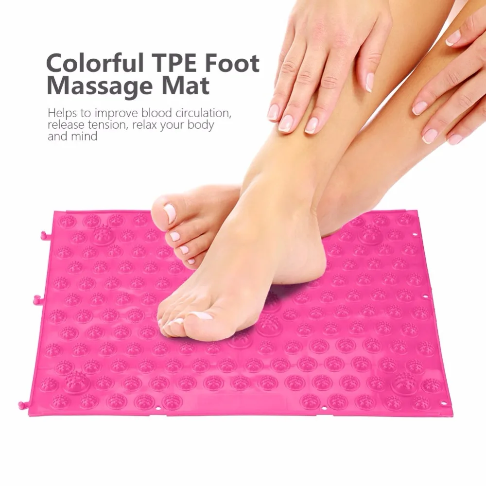 

TPE Foot Massage Mat Blood Circulation Tension Release Pad for Home Party Game Foot Massage Tool