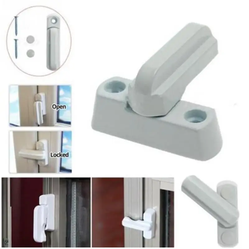 

4Pcs Door Child Protector Latch Buckle Replacement T Shape Lock Security Jammer