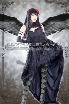 

Puella Magi Madoka Magica Akemi Homura Devil Demon Custom Size Uniforms Cosplay Costume Free Shipping