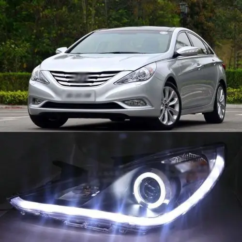 Купить фары хендай соната. Hyundai Sonata 2012. Фары на Хендай Соната 6. Тюнинговые фары на Хендай Соната 6. Фары Хендай Соната 6 нови.