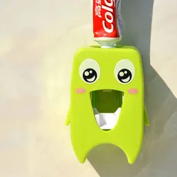 Настенный клей прочность палка автоматическая Зубная паста диспенсер мультфильм зубная паста соковыжималка зеленый