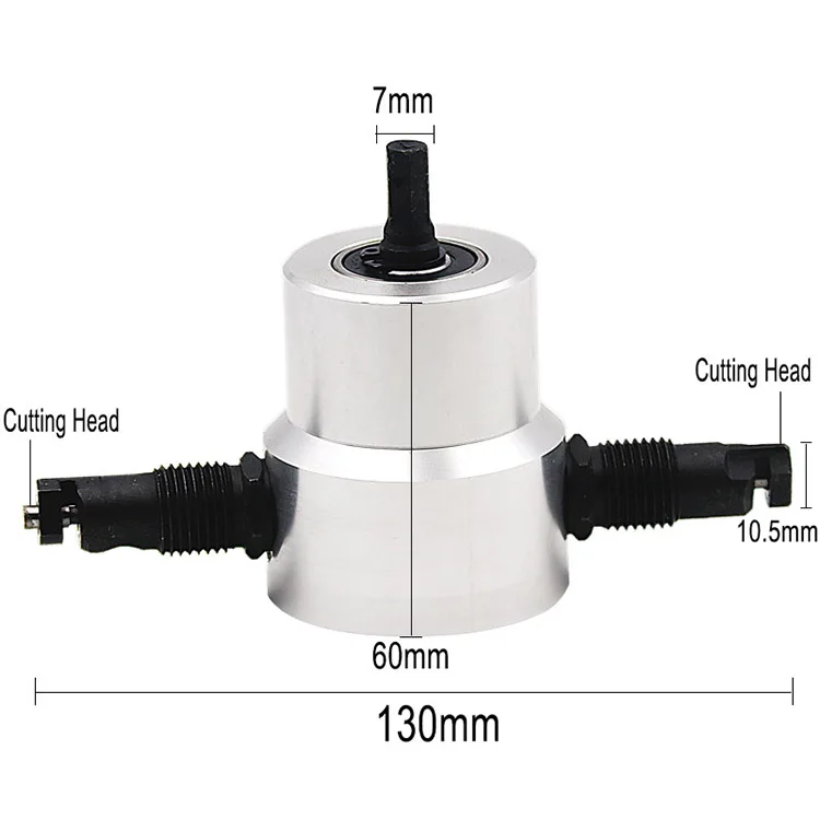Ножницы для резки металла с двойной головкой, ножницы для резки листов, режущий инструмент, инструмент для сверления, бесплатный режущий инструмент