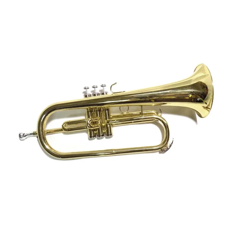 Bb Flugelhorn с оболочкой мундштук желтый латунный флюgelhorn музыкальные инструменты|brass