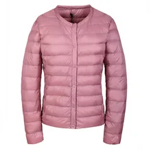 Добавить Новые теплые зимние пальто Модные женские свет белая утка вниз теплая куртка Для женщин парки повседневные куртки зимняя одежда