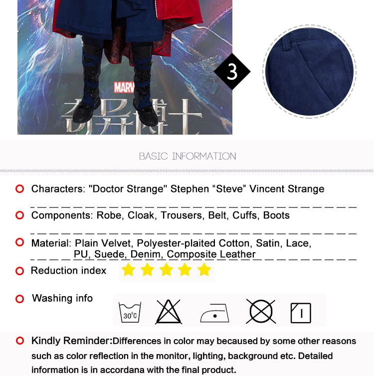 Doctor Strange Cosplay Costume Stephen Steve Vincent Strange Costume Marvel Movie Superhero Doctor Strange Costume Custom Made