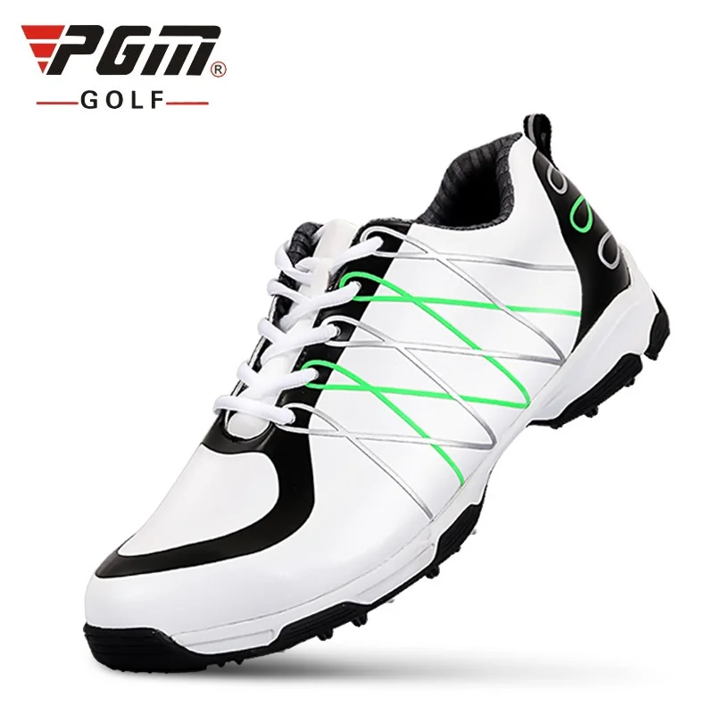 

PGM Mens Golf Shoes 3D Print Waterproof Non-Spikes Anti-Skid Men Microfiber Leather Sneakers Sports Shoes A956