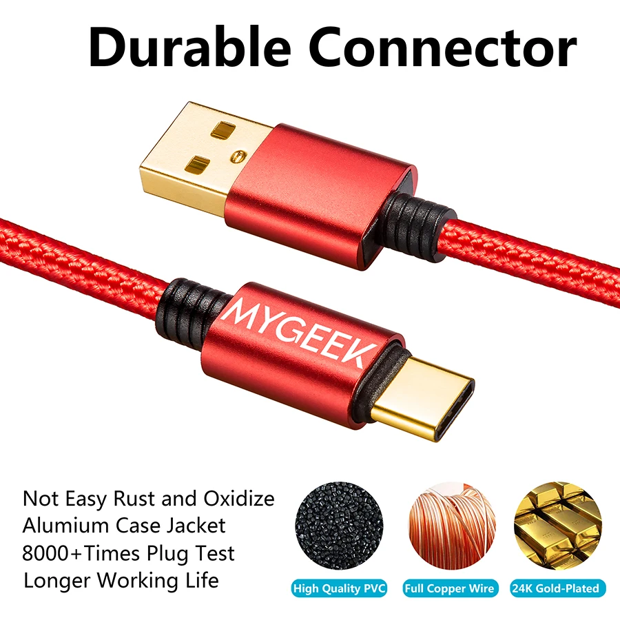 MyGeek Quick Charge USB Type C Cable for Samsung HUAWEI Xiaomi mi5 Oneplus Meizu LG Nexus 5x letv Type-c usb c Cable MyGeek Quick Charge USB Type C Cable for Samsung HUAWEI Xiaomi mi5 Oneplus Meizu LG Nexus 5x letv Type-c usb c Cable