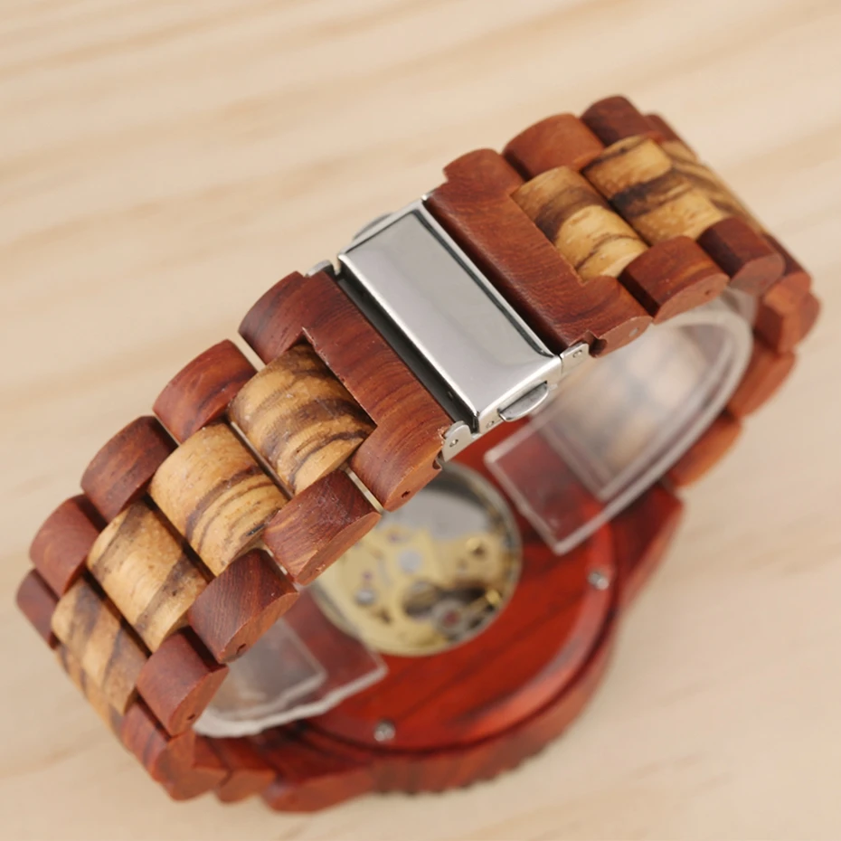 bande luxe Dernier arabes Montres mécanique rabais en montre chiffres horloge bois Stop118 de reloj automatiques hommes Royal YISUYA pleine 9 bande luxe Dernier arabes 9