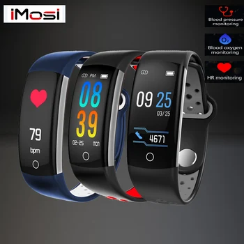 

Imosi Q6 Fitness Tracker Smart Bracelet watch band HR Fitness Sleep Tracker Waterproof IP68 Activity Tracker for Android IOS