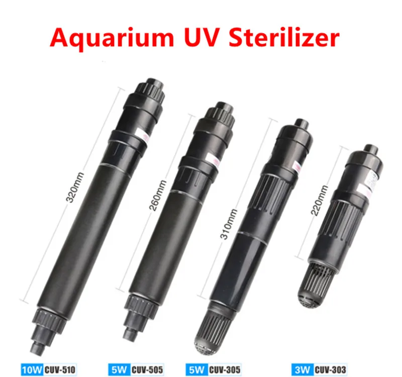 

SUNSUN Aquarium Fish Tank UV Sterilizer Lamp High Sterilization Ability Remove Algae UV Ultraviolet Germicidal Light