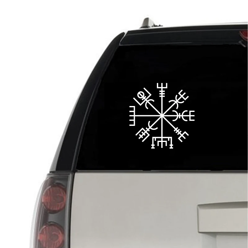 Vegvisir Norse Mythology Viking Vinyl CAR DECAL Pagan Asatru Runic Compass Laptop Sticker for Apple MacBook Air / Pro Decoration