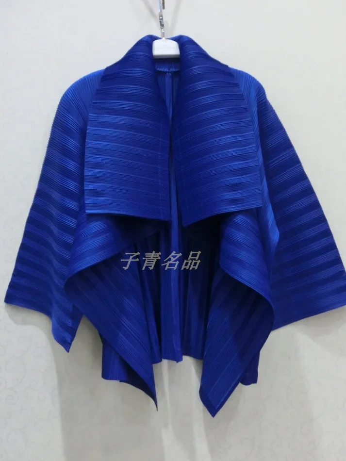 Changpleat весенние женские короткие пальто Miyak плиссированный дизайн рукав летучая мышь свободный большой размер твердые женские куртки пальто мода - Цвет: see chart