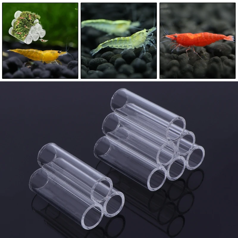 Dabixx Shelter Tube Fish Tank Aquarium Pipe Shrimp Cave Hide Breeding Acrylic Decor 3-Tube