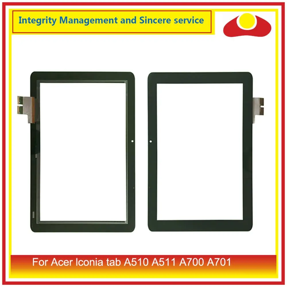 

ORIGINAL 10.1" For Acer lconia tab A510 A511 A700 A701 Touch Screen Digitizer Panel Sensor A510 LCD Glass PC Tablet Replacement