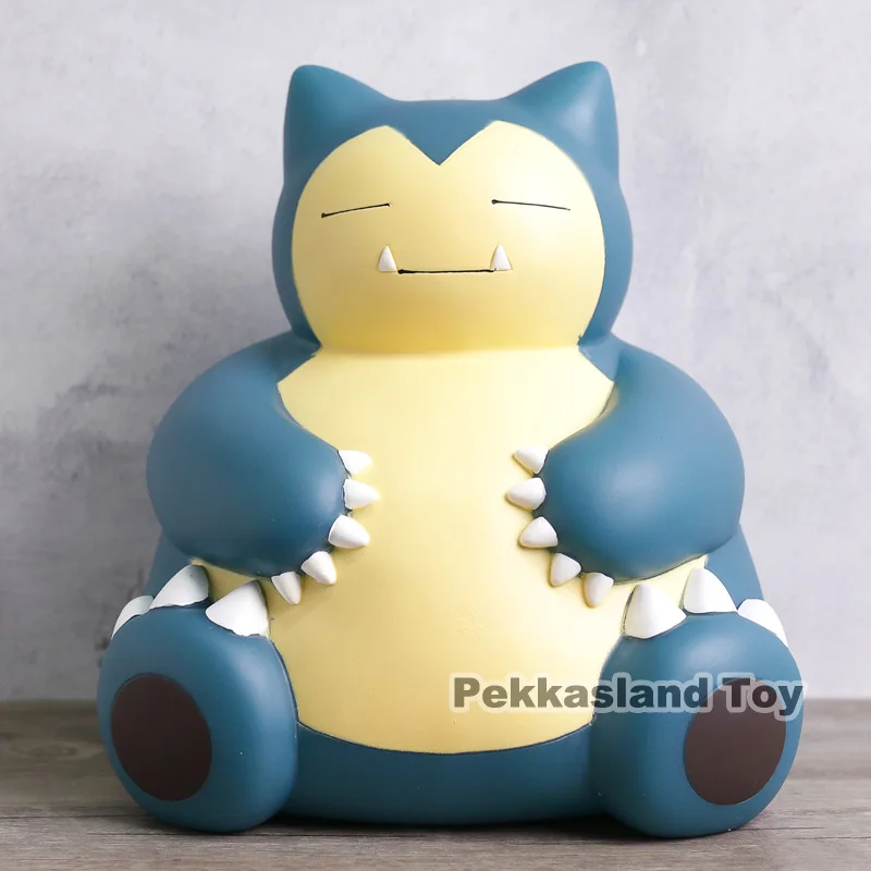 

Cartoon Cute Snorlax Coin Bank Vinyl Figure Model Toy Kids Saving Money Box Piggy Bank Gift 23cm