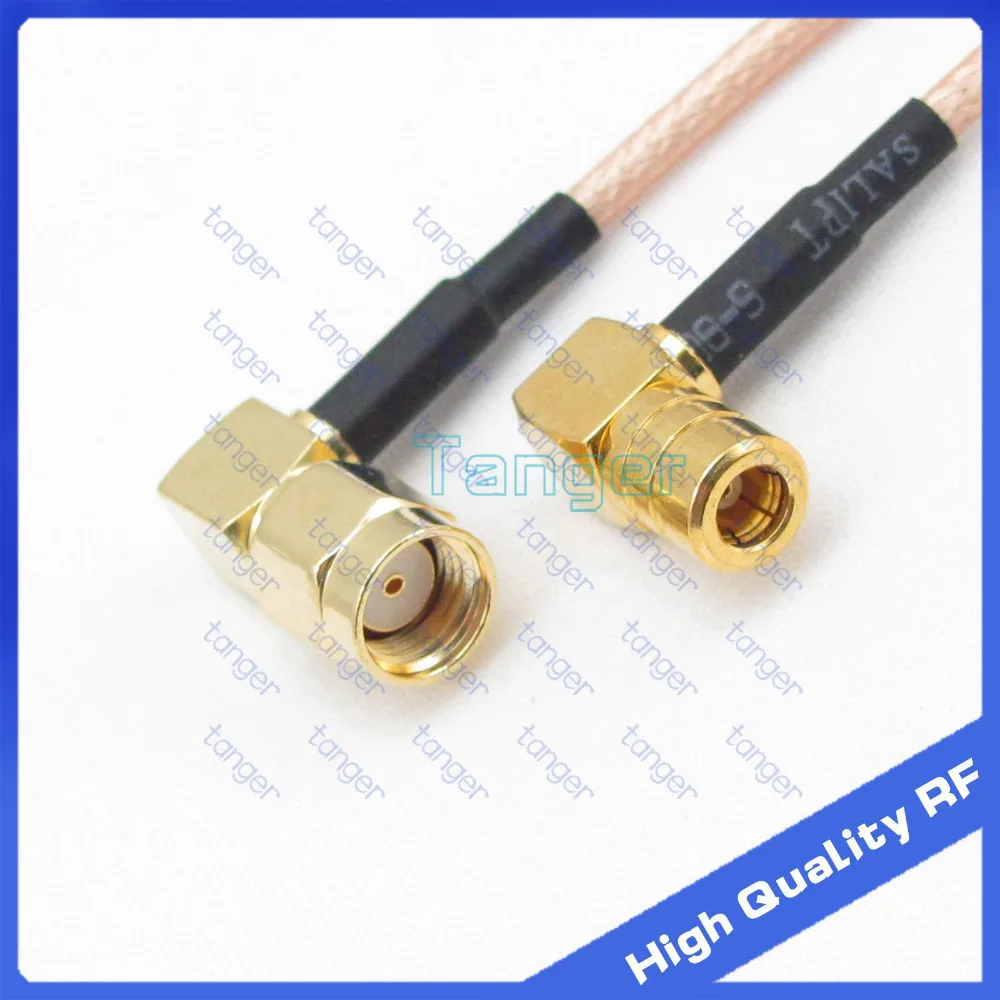 

Hot Sale SMB female jack to RP-SMA male connector double right angle with 20cm 8inch RF RG316 RF Coaxial Pigtail Low Loss cable