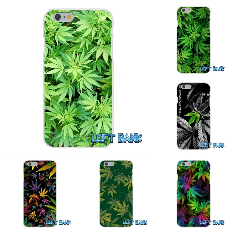 

For Huawei P Smart Mate Honor P8 P9 P10 P20 Lite Pro Plus 2017 Cannabis Leaf Pattern Soft Silicone TPU Transparent Cover Case