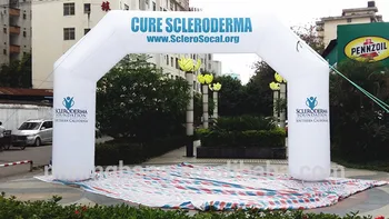 

Free shipping 8m*4.8m inflatable finish line arch for advertising