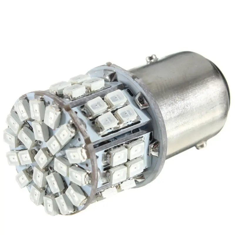 

SEKINEW 2 pc 1157 BAY15D 50 SMD 1206 LED Red Light Car Tail Stop Brake Lamp Bulb 3W 12V Interior Accessories Ornaments