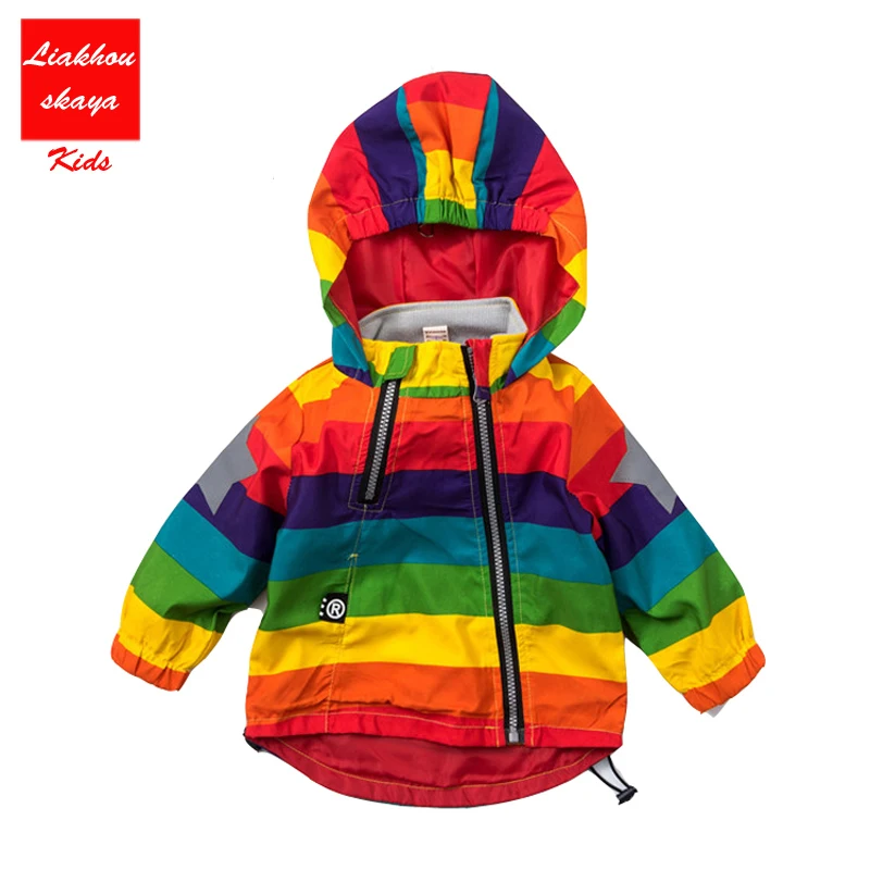 Куртка бомбер детская Радужная на возраст 24 6 лет|windbreaker boys|children jacketsbaby girl windbreaker |