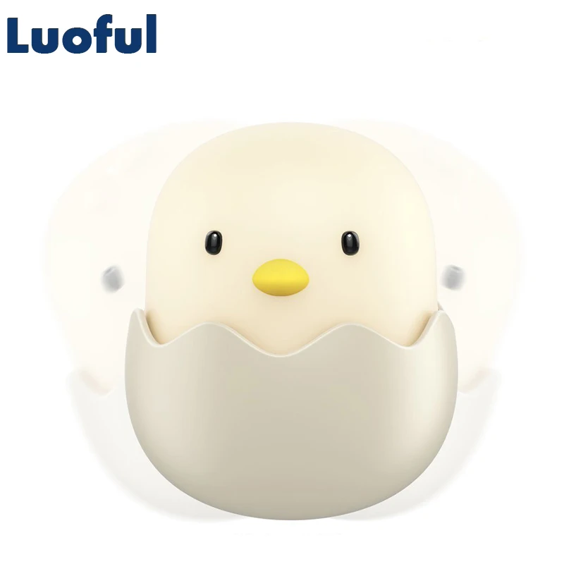 

Rechargeable LED Night Light Egg Shell Chick Shape Touch Switch USB Power Smart Bedroom Luminaria Baby Kids Nursery Table Lamp