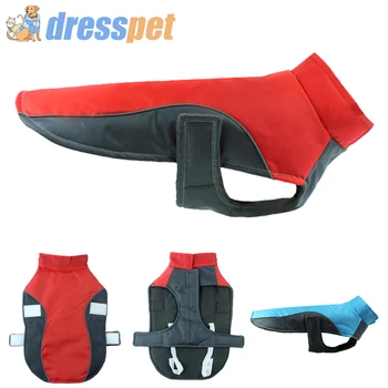 

Big Small Large Dog Clothes Pet Winter Oxford Cloth Waterproof Coat Dogs Pets Clothing Jacket For French Bulldog Fleece Outfit