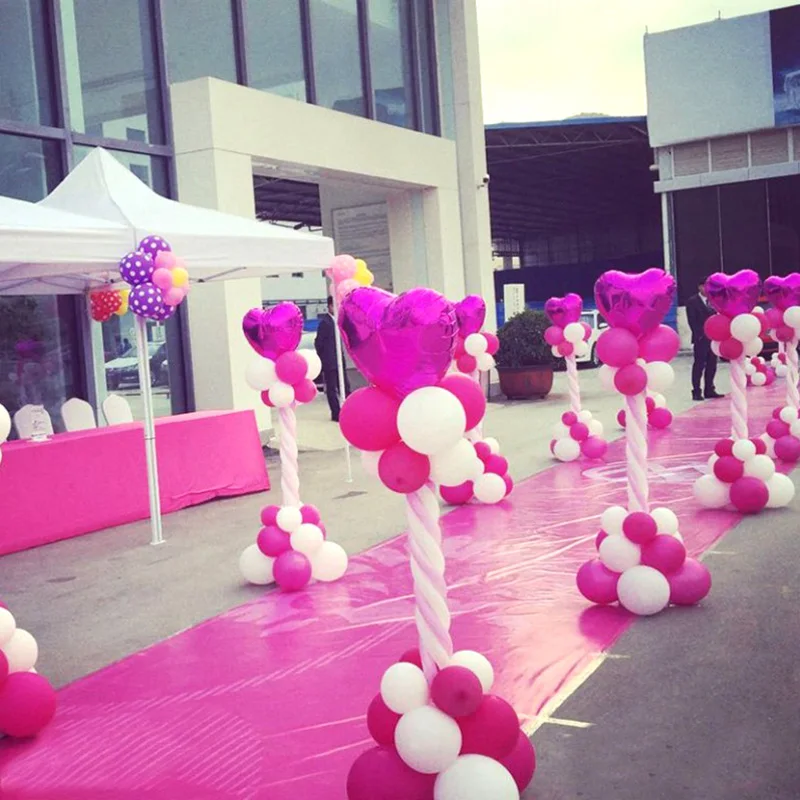  Birthday Balloon Column Kit Plastic Balloon Arch Stand with Base and Pole for Birthday Party Latex 