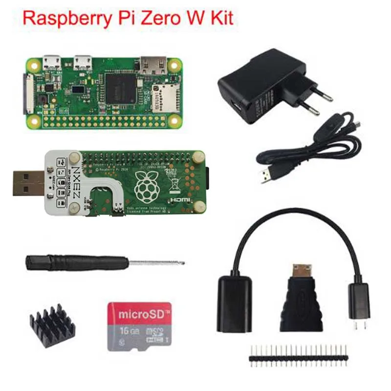 Raspberry Pi Zero W стартовый комплект 5MP камера + 16GB Многофункциональный USB штекер
