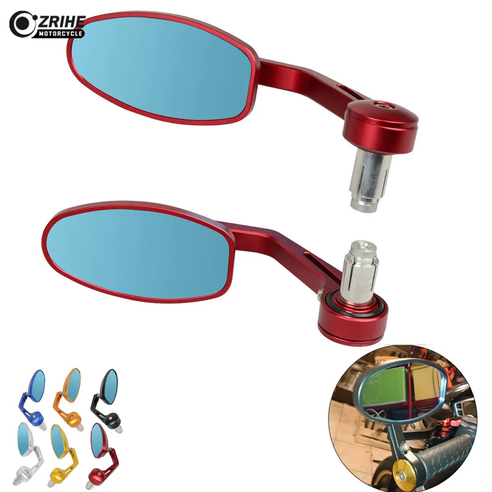 Universa Motorcycle Mirror Rearview View Side Rear 22mm Handlebar grips Mirror For honda CB919 CB1000R CBR250R CBR125R CBR600F