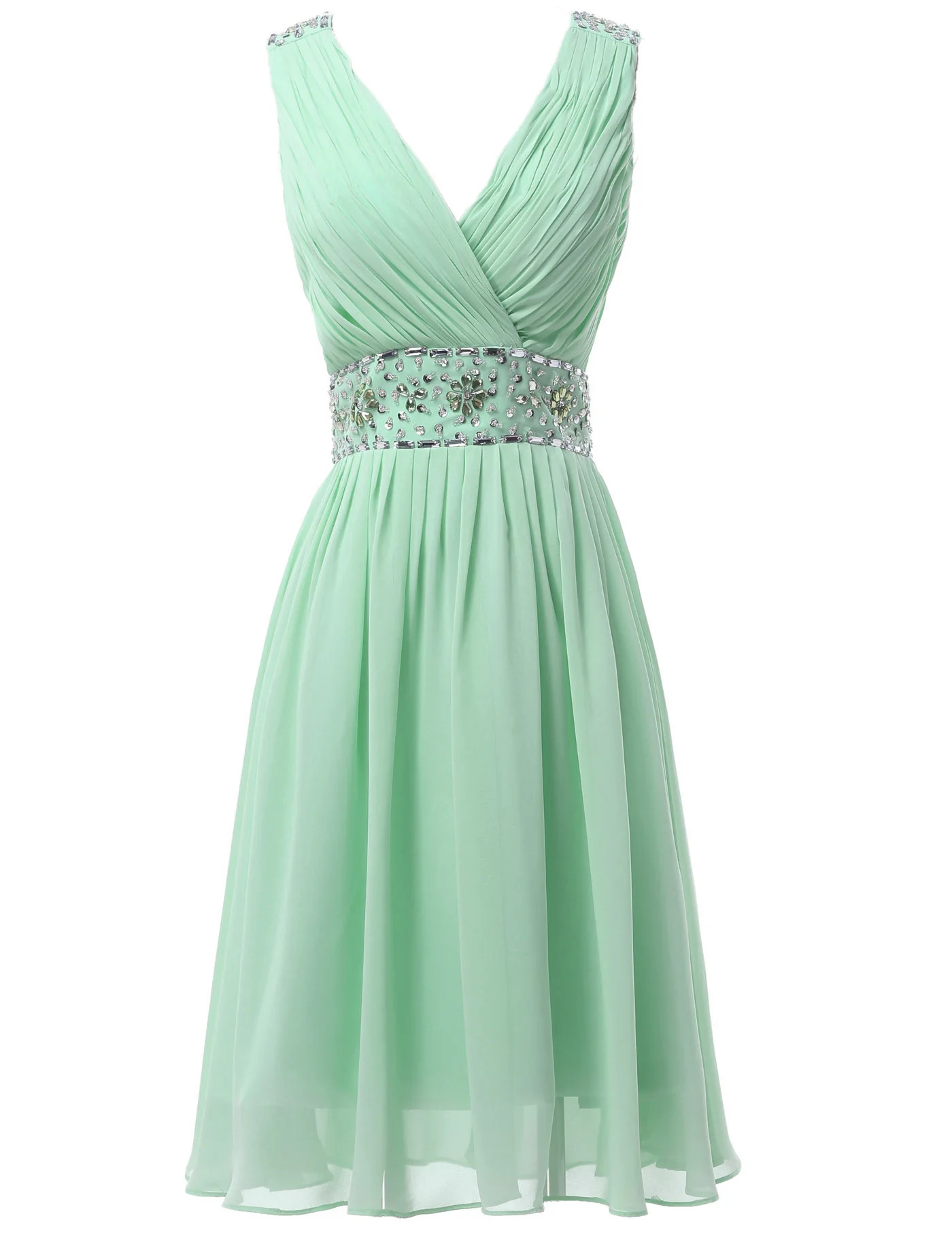 mint green short bridesmaid dresses