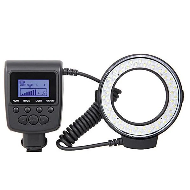 

Macro ring light Universal ring flash hot shoe GN 15 3000K-9000K 49mm, 52mm, 55mm, 58mm, 62mm, 67mm, 72mm, 77mm